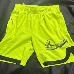 Nike Men's Bright Yellow Athletic Shorts
